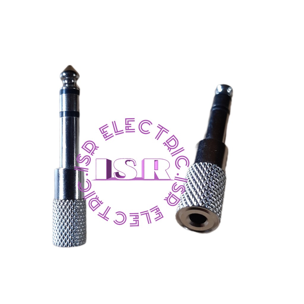 SAMBUNGAN SOCKET MINI KE JACK/JEK AKAI STEREO Besi - SOKET MINI AUX 3,5MM TO JEK MIC STEREO