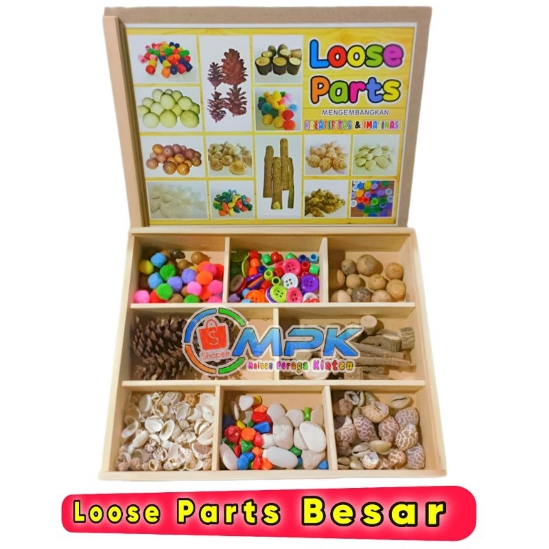 MAINAN EDUKASI LOOSE PARTS BESAR LOOSE PARTS JUMBO LOOSE PARTS KURIKULUM MERDEKA ISI 14 MACAM