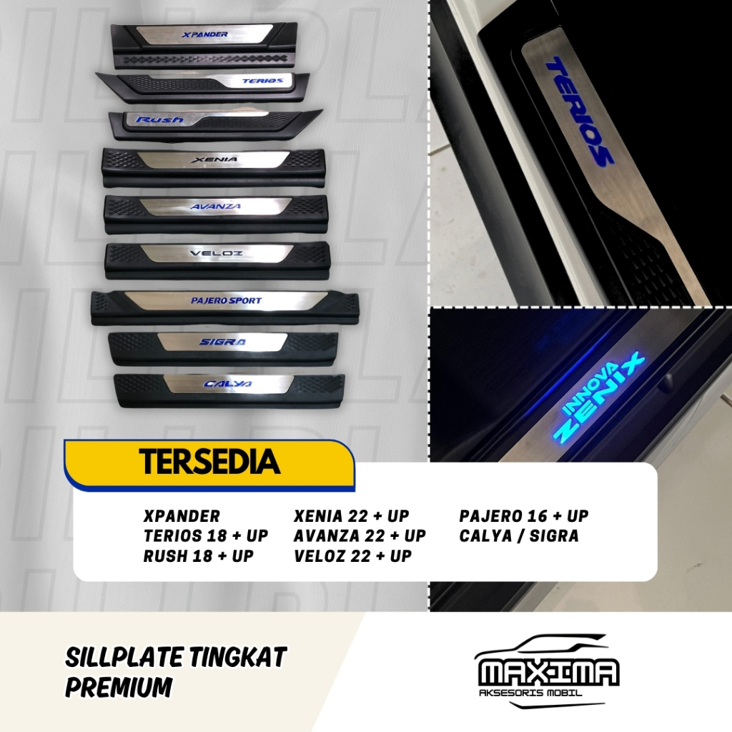 Sillplate Samping TINGKAT PREMIUM Lampu Mobil Side Scuff Variasi Mobil Innova Rush Terios Xpander