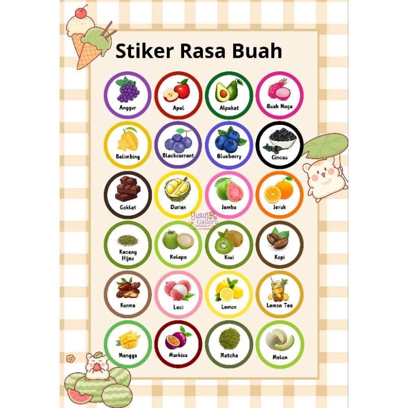 

Stiker Label Rasa Minuman Custom