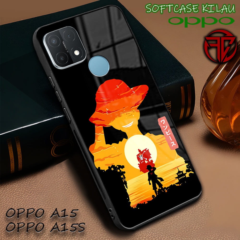 [SC13] Softcase Kilau Oppo A15 | Oppo A15s | Casing Kaca Mika | Kesing Keren Aesthetic [ Luffy ] | P