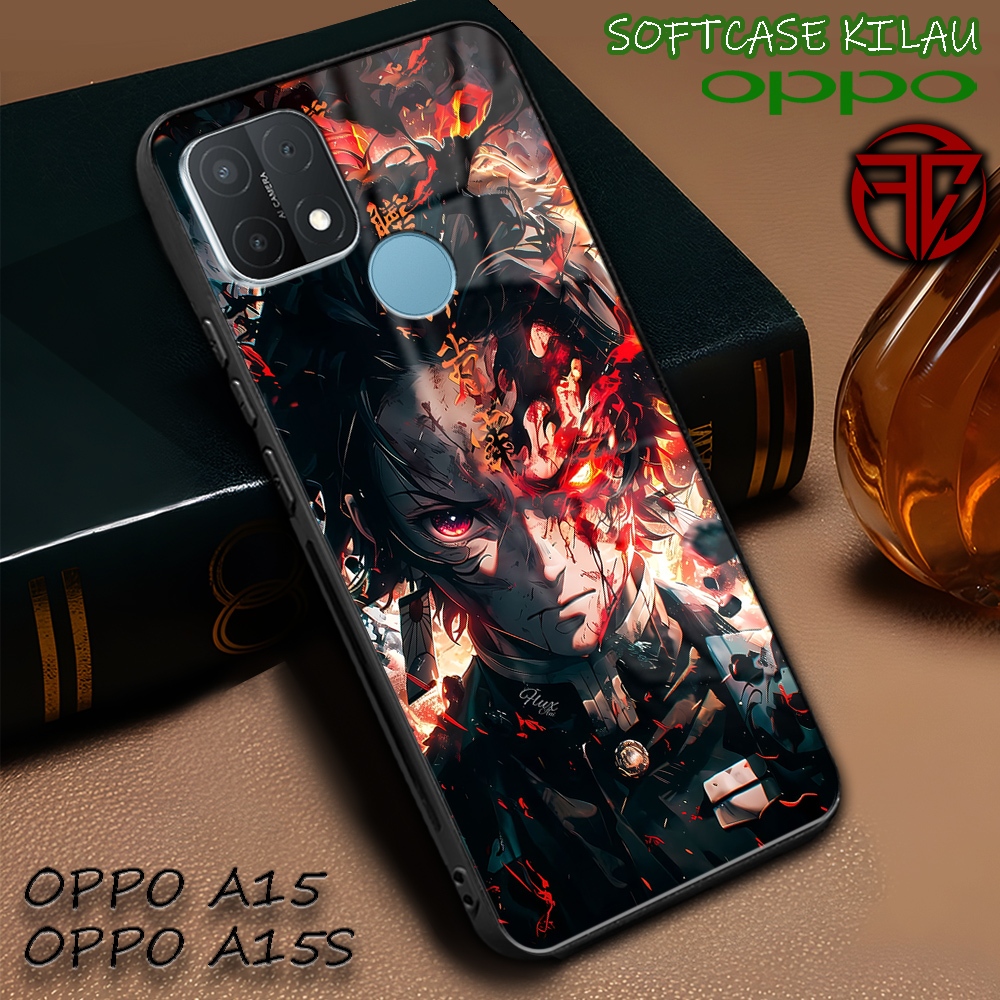 [SC15] Softcase Kilau Oppo A15 | Oppo A15s | Casing Kaca Mika | Kesing Keren Aesthetic [ Tanjiro ] |