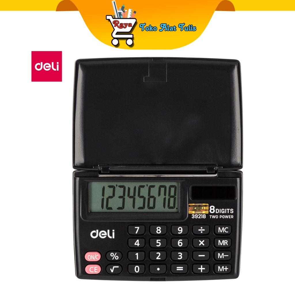 

Deli Portable Calculator (Black) Kalkulator Deli Pocket 8 Digits Saku Kecil - 39218