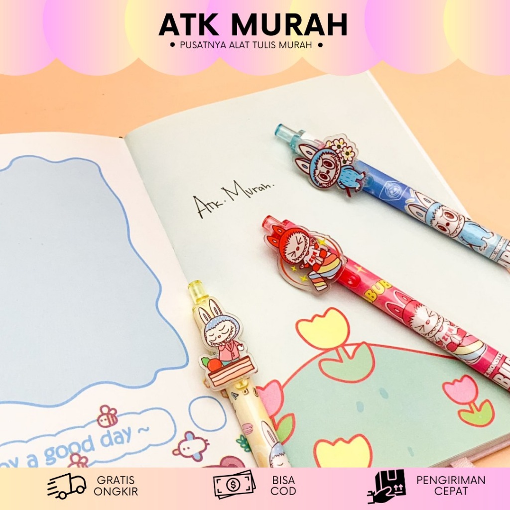 

PEN CETEK KARTUN LABUBU PC-1522 BOLPEN PENA MEKANIK TERMURAH ALAT TULIS KANTOR BAGUS LUCU IMUT COD