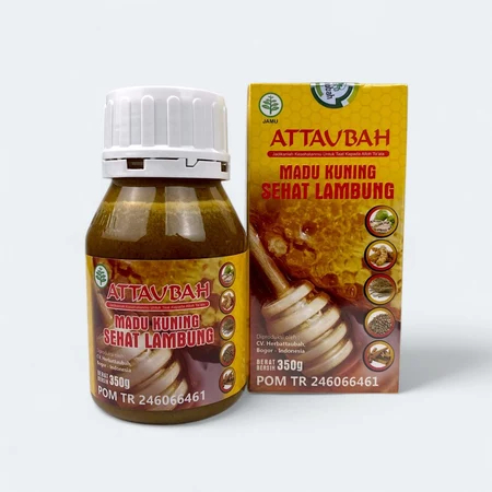

Madu Kuning Sehat Lambung Attaubah 350 Gram Kemasan Baru Original BPOM