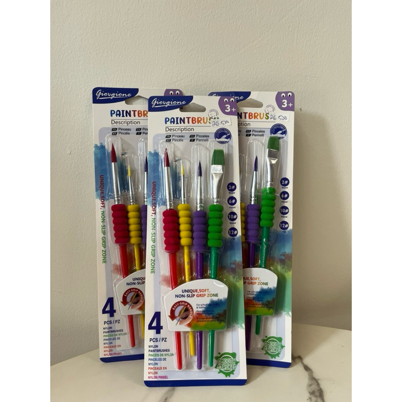 

Paint Brush Kuas Cat 4pcs Soft Lembut Halus Kuas Cat Air Akrilik Nylon