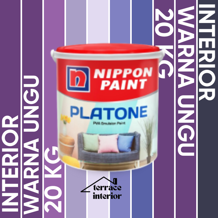 Cat Tembok Interior Nippon Paint Platone Warna Ungu 20 KG