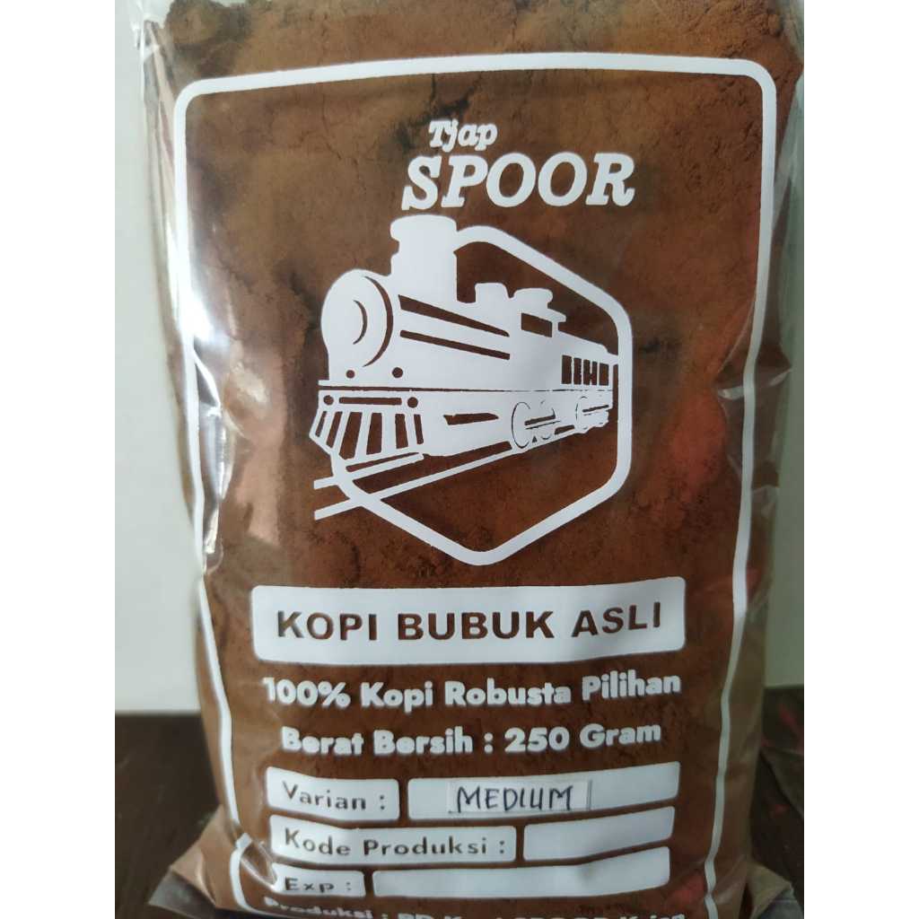 

Tjap Spoor Kopi Bubuk Asli Robusta Lampung Medium Roasting Enak Murah Murni