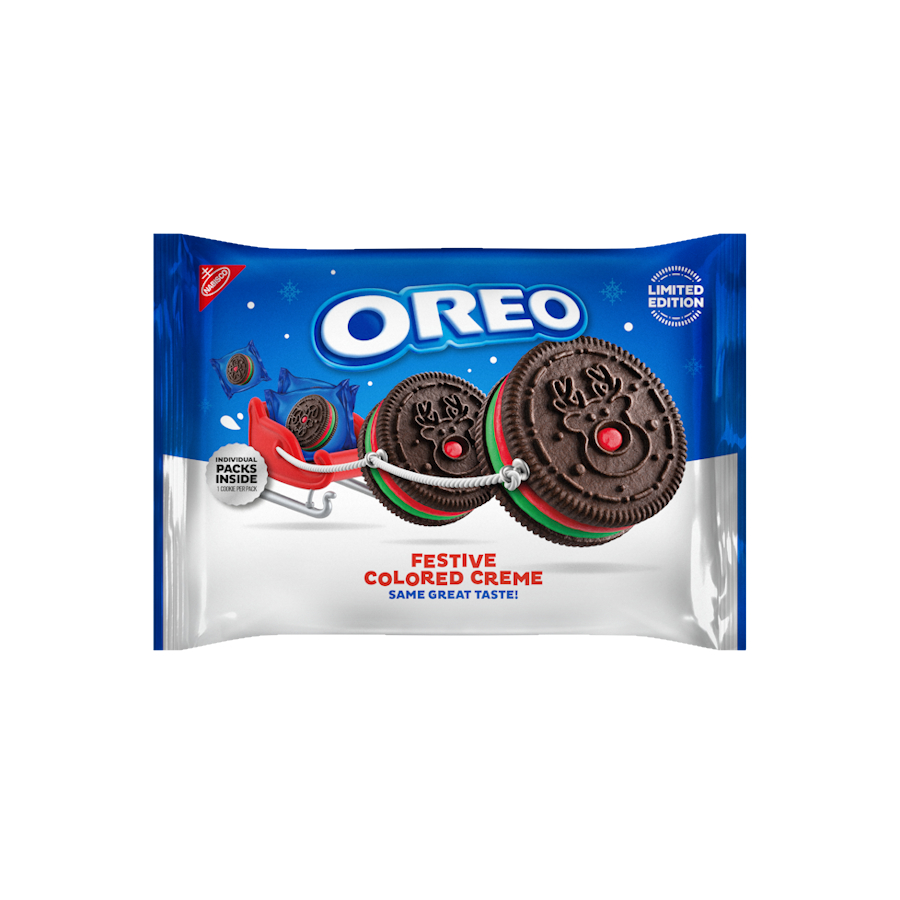 

Oreo Festive Colored Creme Christmas Edition Coklat Natal 202 gram