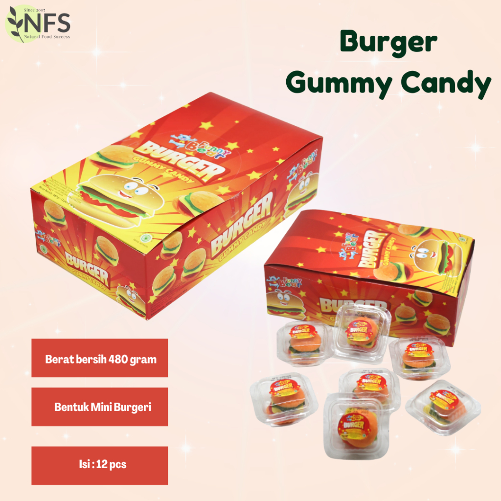 

BURGER GUMMY CANDY DELUXE