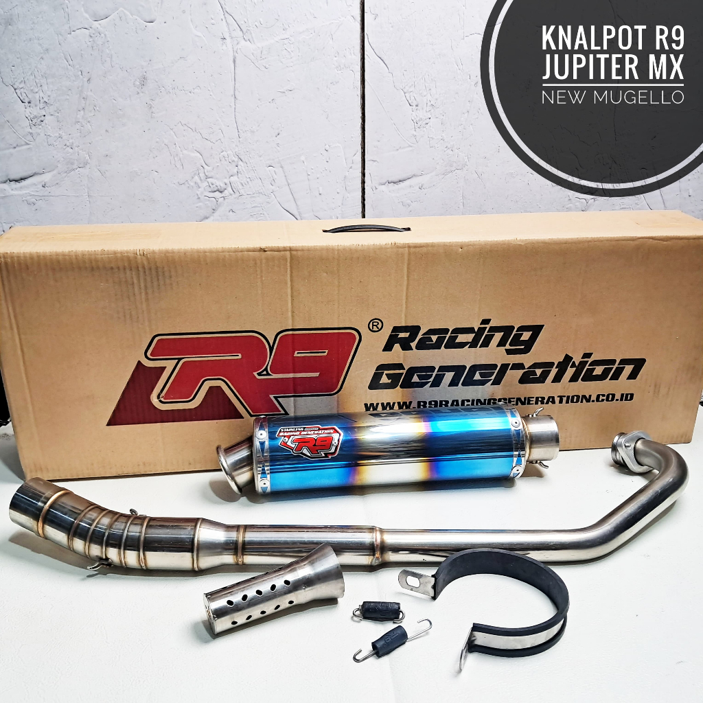 Knalpot R9 New mugello Jupiter MX Lama/ mx new