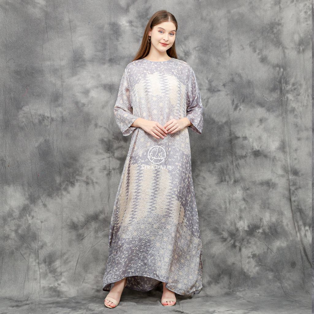AIRA BATIK - Angela Abaya Dress Non Lace Batik Viscose Premium