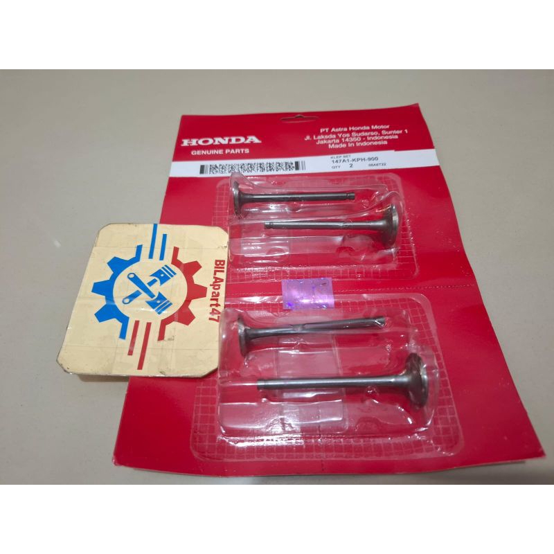 Klep Set Payung Klep 4 Pcs Supra X 125 Karisma (KPH) Original