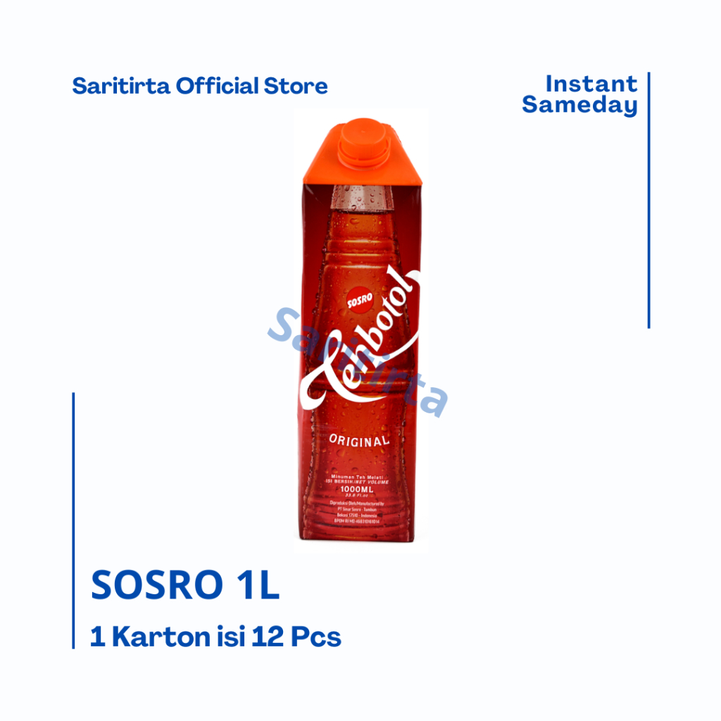 

TEH BOTOL KOTAK SOSRO 12x1 L