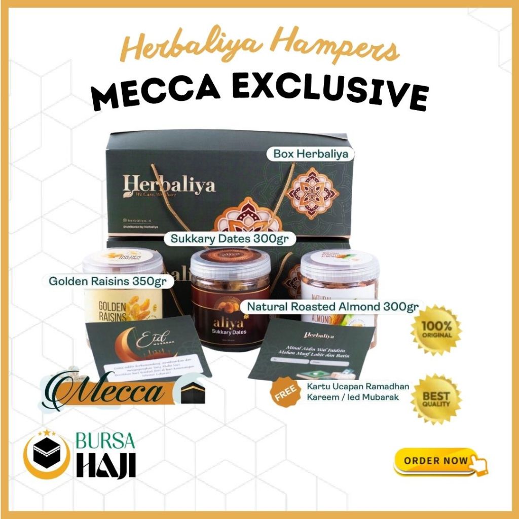 

Hampers Herbaliya MECCA Exclusive Free Kartu Ucapan Idul Fitri