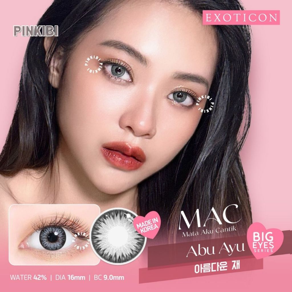 GROSIR - Softlens BIG EYES X2 MAC 16MM Softlens Biru Minus , Softlens Grey Minus , Softlens Normal ,