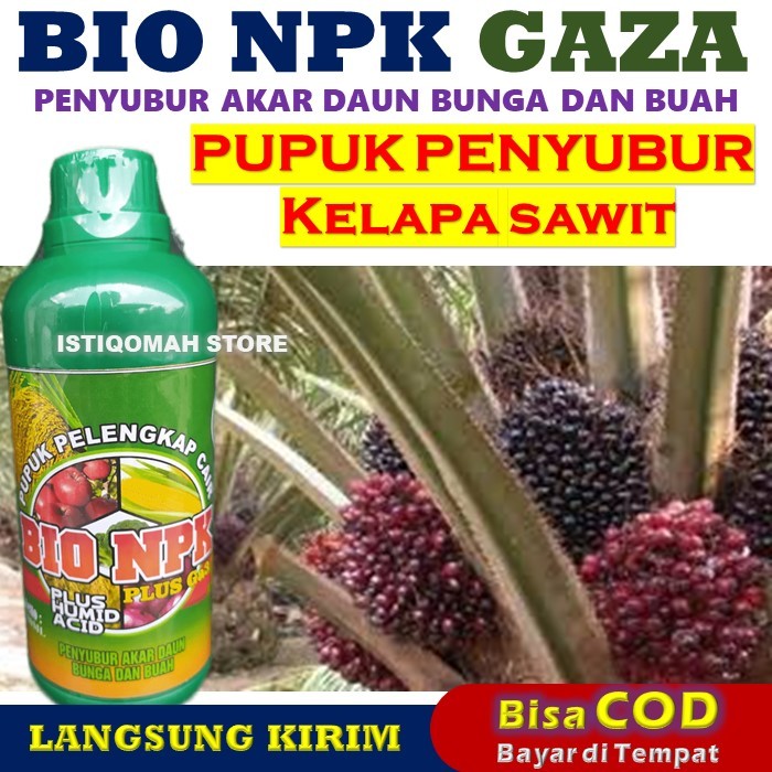 Pupuk Penyubur Akar Batang Dan Daun Kelapa Sawit NPK GAZA 500ml Pupuk NPK Cair untuk Bibit Kelapa Sa