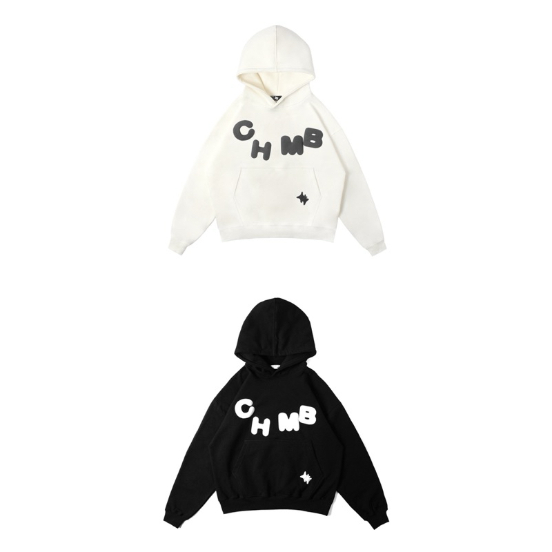 Hoodie Boxy Chambredelavain - CHMB Basic & Boxy Hoodie Chambredelavain - CHMB Basic White