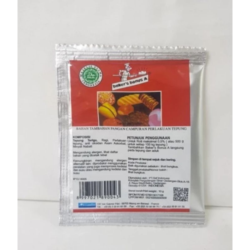 

Baker Bonus Pelembut Roti Isi 4 Sachet @10gr