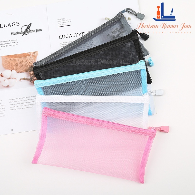 

Tas Pensil A6 Tas Pensil Transparan Jaring Sederhana A6 Tas Zipper Alat Tulis Siswa A6 Tas Ujian Portabel Kapasitas Besar Tas Pensil Transparan Jaring Satu Lapisan