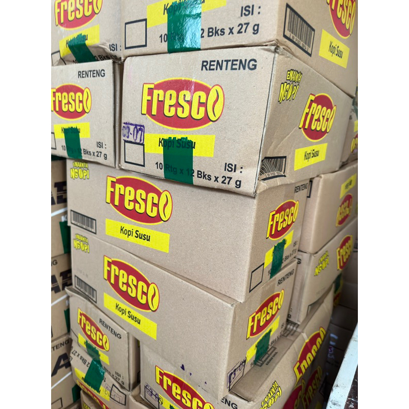 

Forcysn Fresco Kopi Susu 1 Renteng Isi 12 Sachet By Kapal Api Group ( 27Gr X 12 )