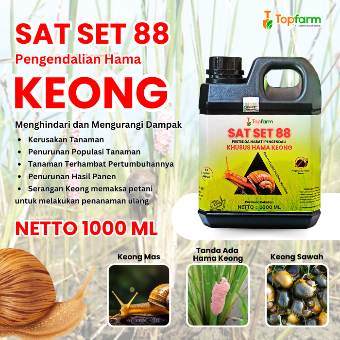 Pestisida Topfarm / Obat Keong Sawah Paling Ampuh / Obat Semprot Padi Hama Keong / Obat Hama Padi Ke