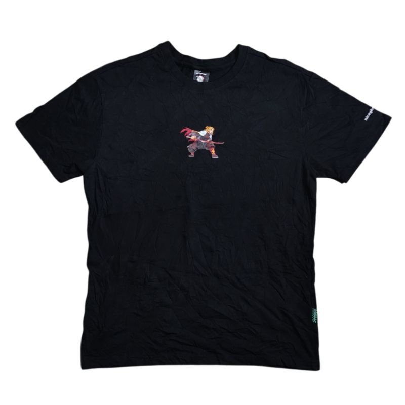 Kaos Demon Slayer / Kimetsu No yaiba (Kyojuro Rengoku) X Niceghostclub Hitam second