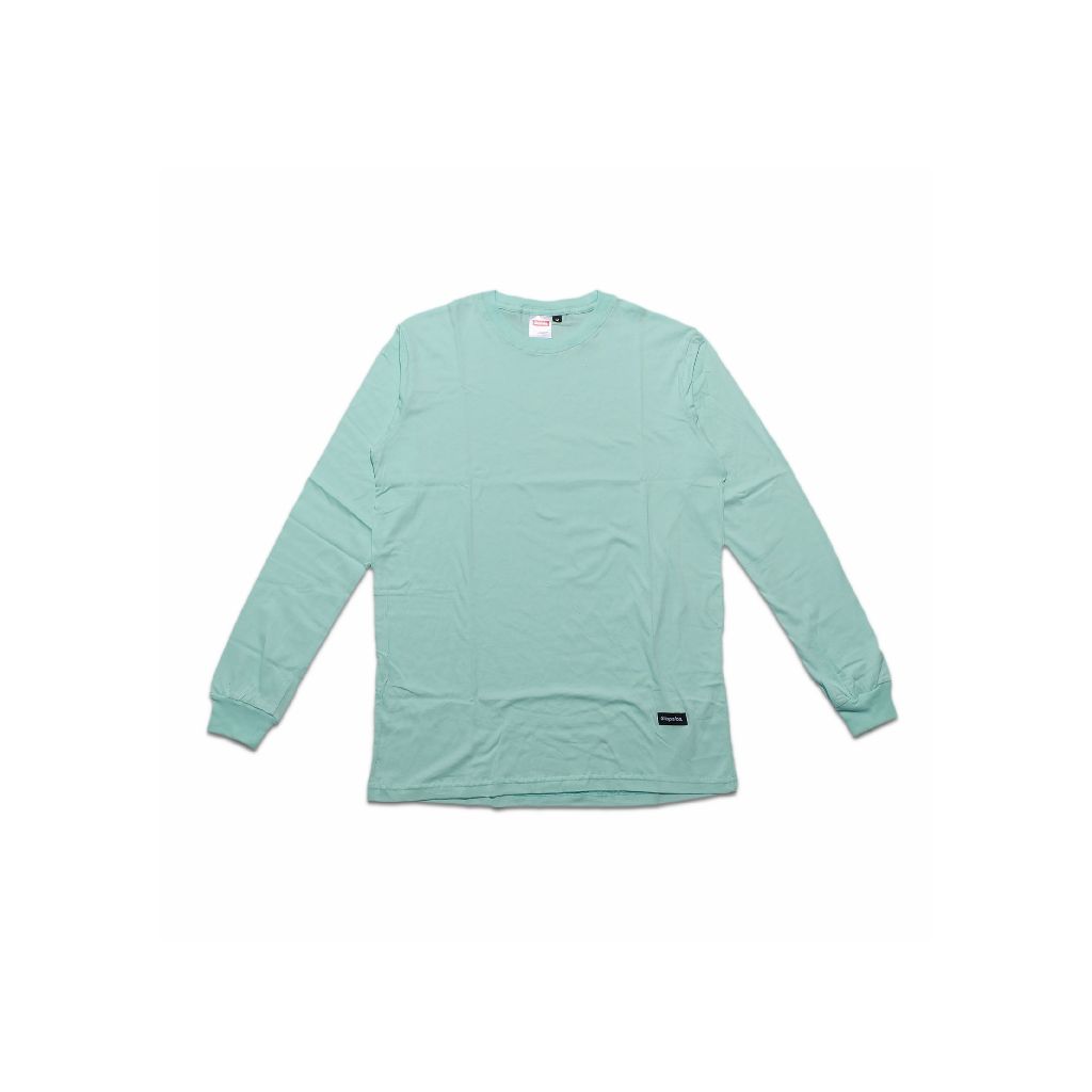 Gilapolos Kaos Katun Combed Panjang Basic Hijau Mint
