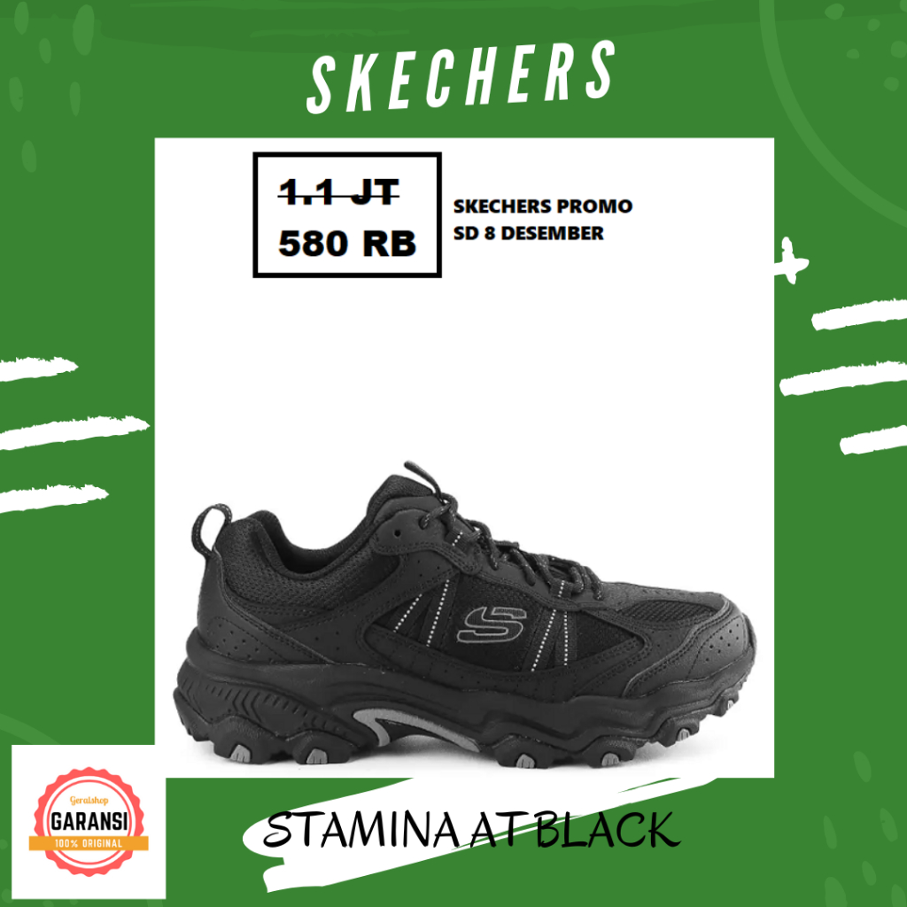 Sepatu skechers pria 100% original STAMINA AT