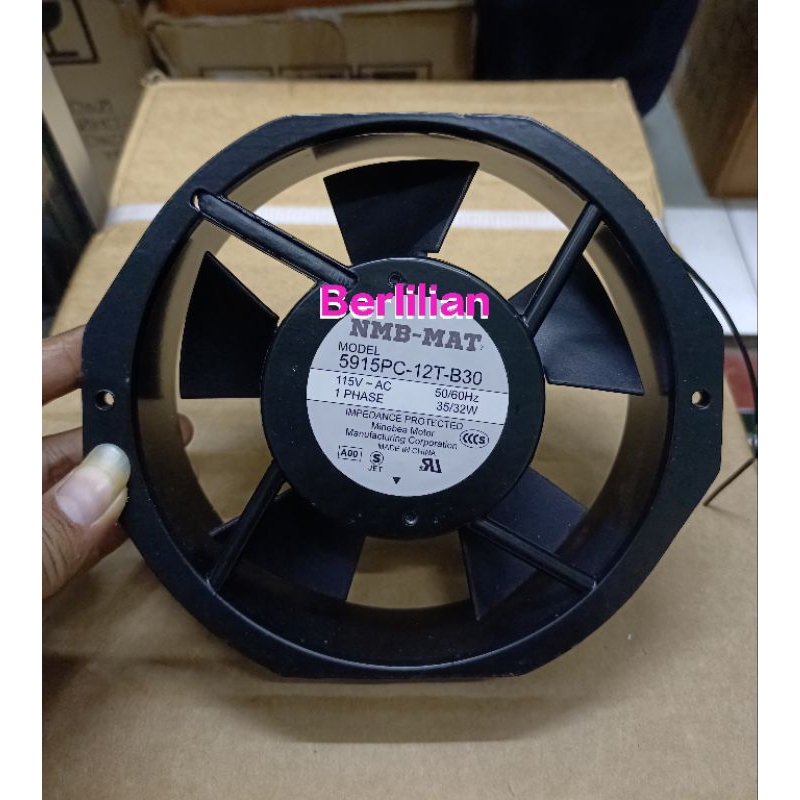 FAN AC 110V/115V Merek NMB 15x17 CM Ball Bearing / Kipas Fan NMB 110V