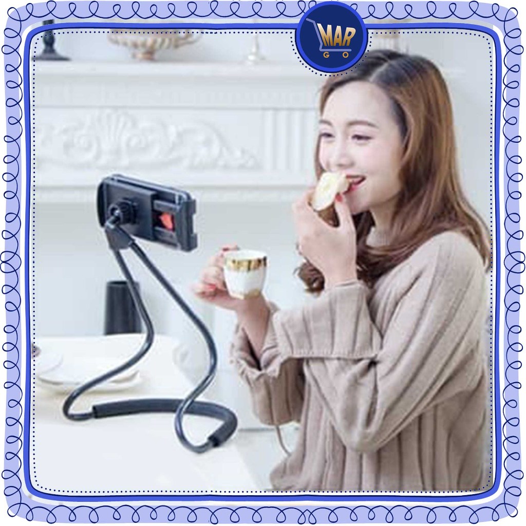 Penyangga HP stand Penjepit Tripod Tongsis Hand Phone handphone Lazypod Leher Holder JFF
