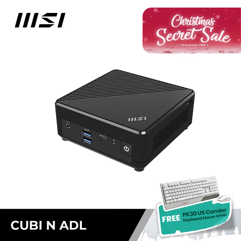 MSI Mini Pc Cubi N ADL - Intel N100 Barebone