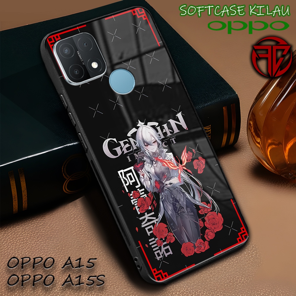 [SC53] Softcase Kilau Oppo A15 | Oppo A15s | Casing Kaca Mika | Kesing Keren Aesthetic [ Karakter Ar