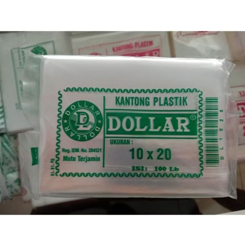 Plastik Dollar 10 x 20 (Pcs)