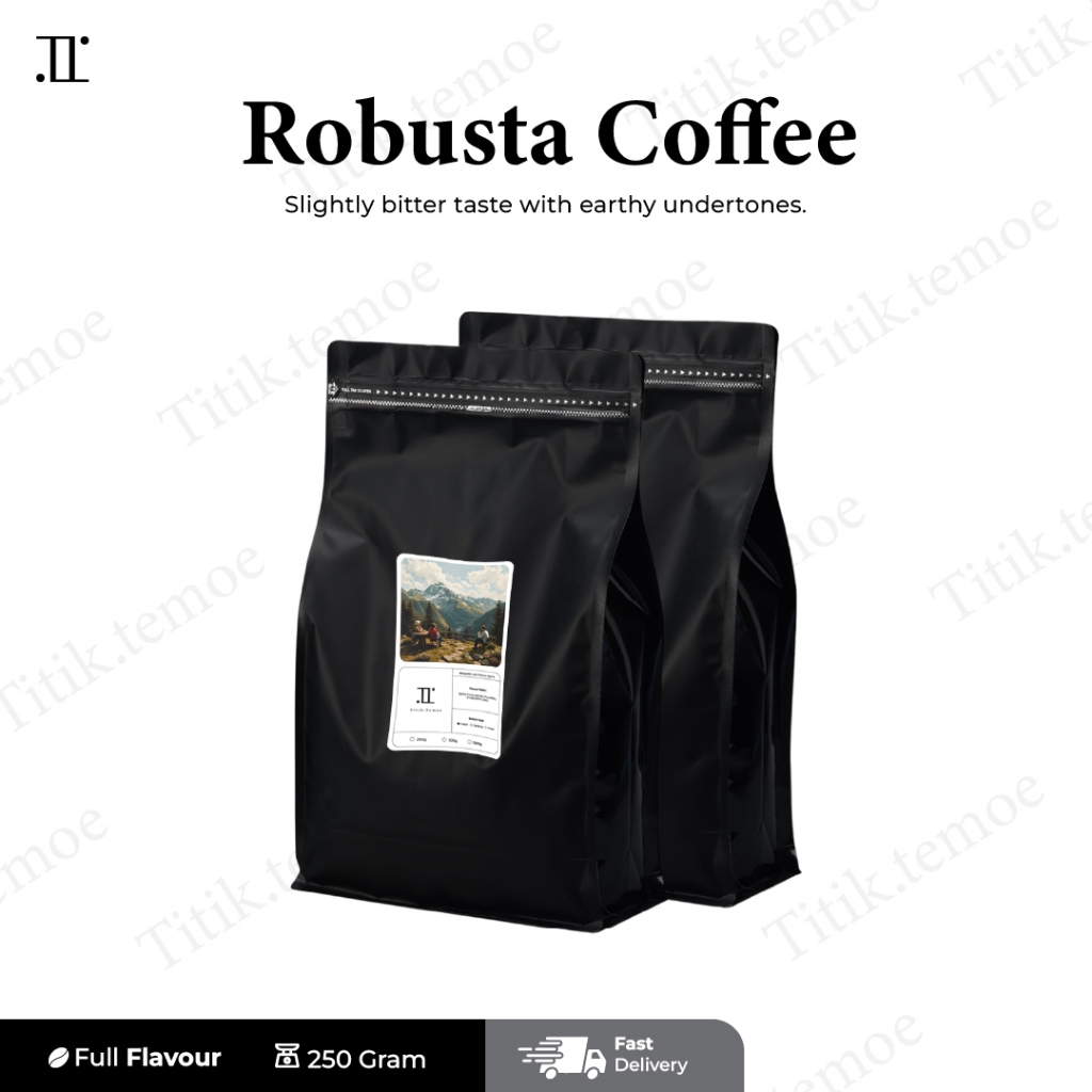 

TitikTemoe | Kopi Bubuk Robusta ( Bubuk Kopi Nikmat Harga Terjangkau & Kemasan Exclusive )