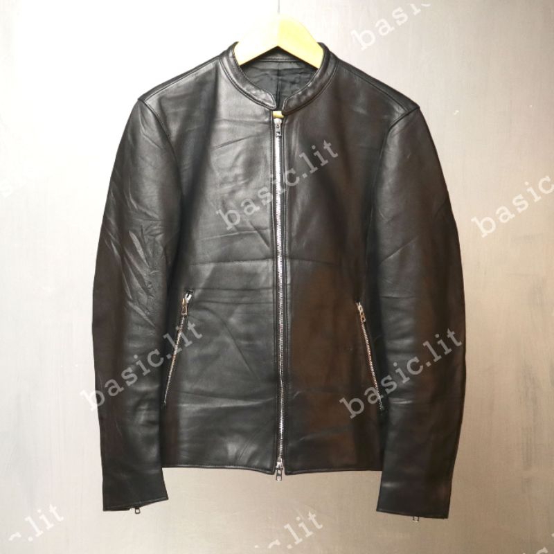 LIDNM 🇯🇵 single rider biker leather jacket second preloved