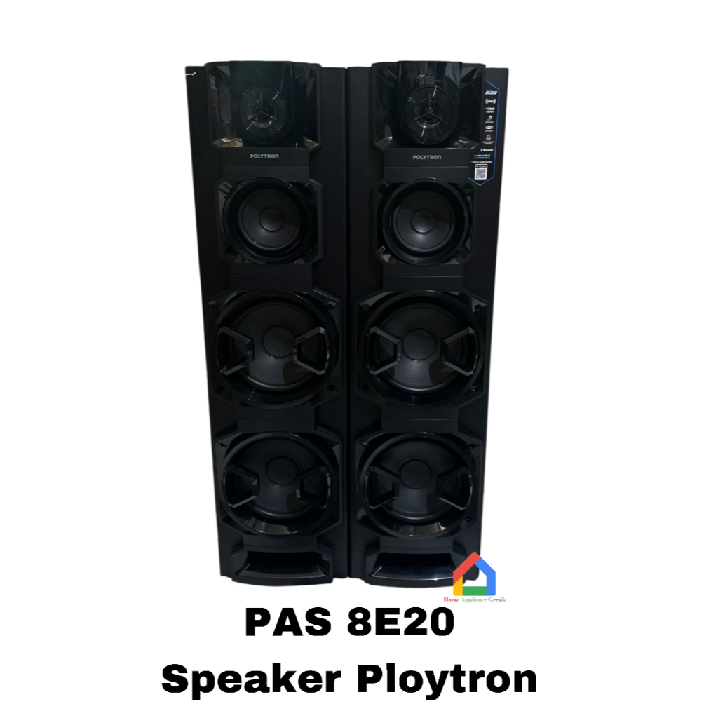 Speaker Active Polytron PAS 8E20 Black / Polytron Speaker Aktif PAS 8E20