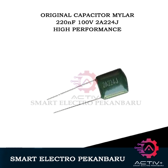 ORIGINAL MYLAR 220nF 100V KAPASITOR MILAR 224 100V KERAMIK 224J 100V 220 nF 2A224J 2A 224J 2A 224 J