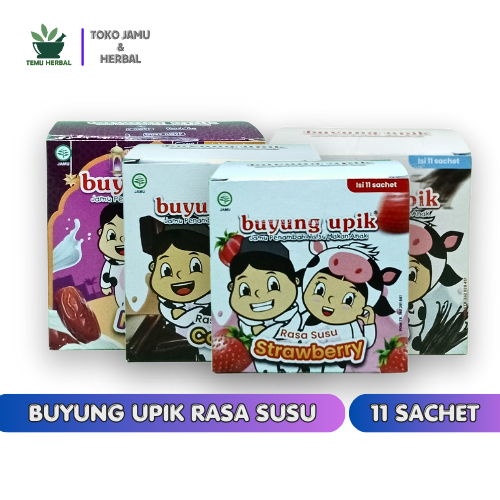 

Buyung Upik Rasa Susu - Isi 11 Sachet - Penambah Nafsu Makan Anak Jamu Jago