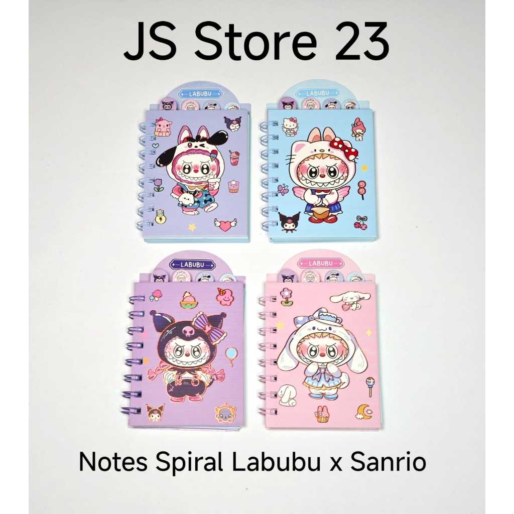 

Notes Spiral Kecil Labubu x Sanrio / Notebook Spiral Labubu / Buku Catatan Kecil Spiral Labubu