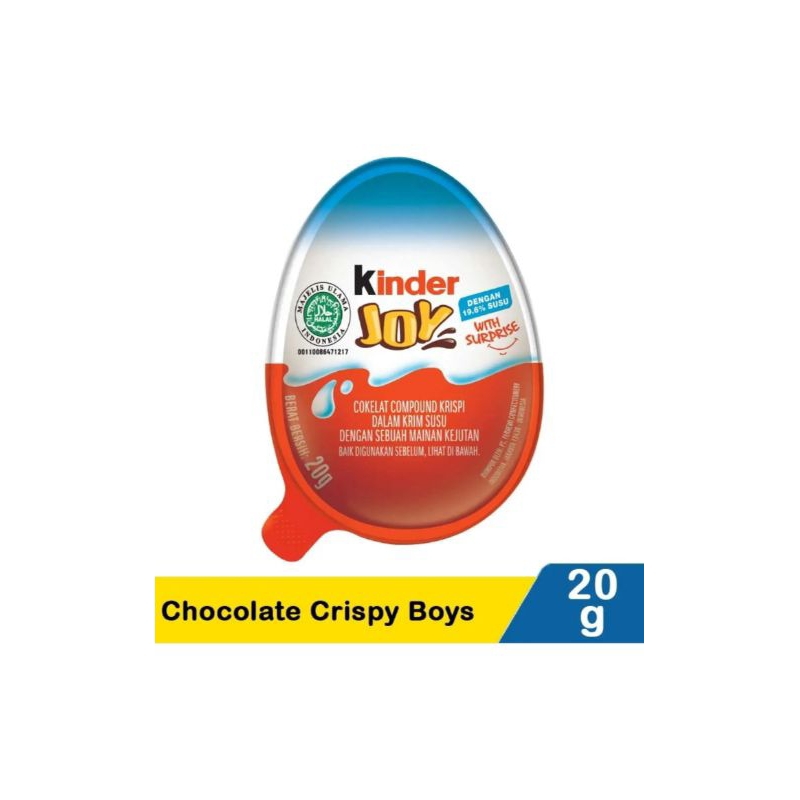 

KINDER JOY CHOCOLATE CRISPY BOYS 20 GR