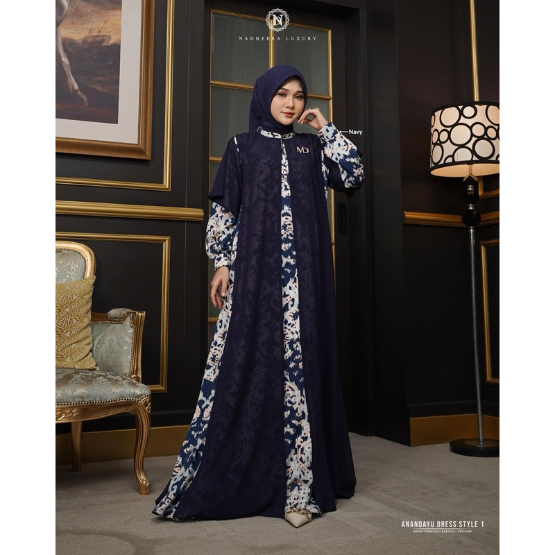 ANANDAYU DRESS BY NADHEERA LUXURY//BAJU LEBARAN TERBARU NADHEERA BISA COD✔️✔️✔️