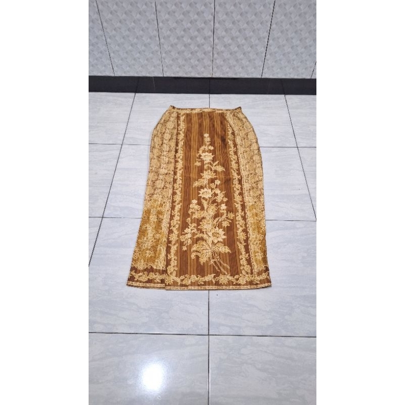 preloved rok batik rok kebaya bawahan kebaya bahan wolfis coklat