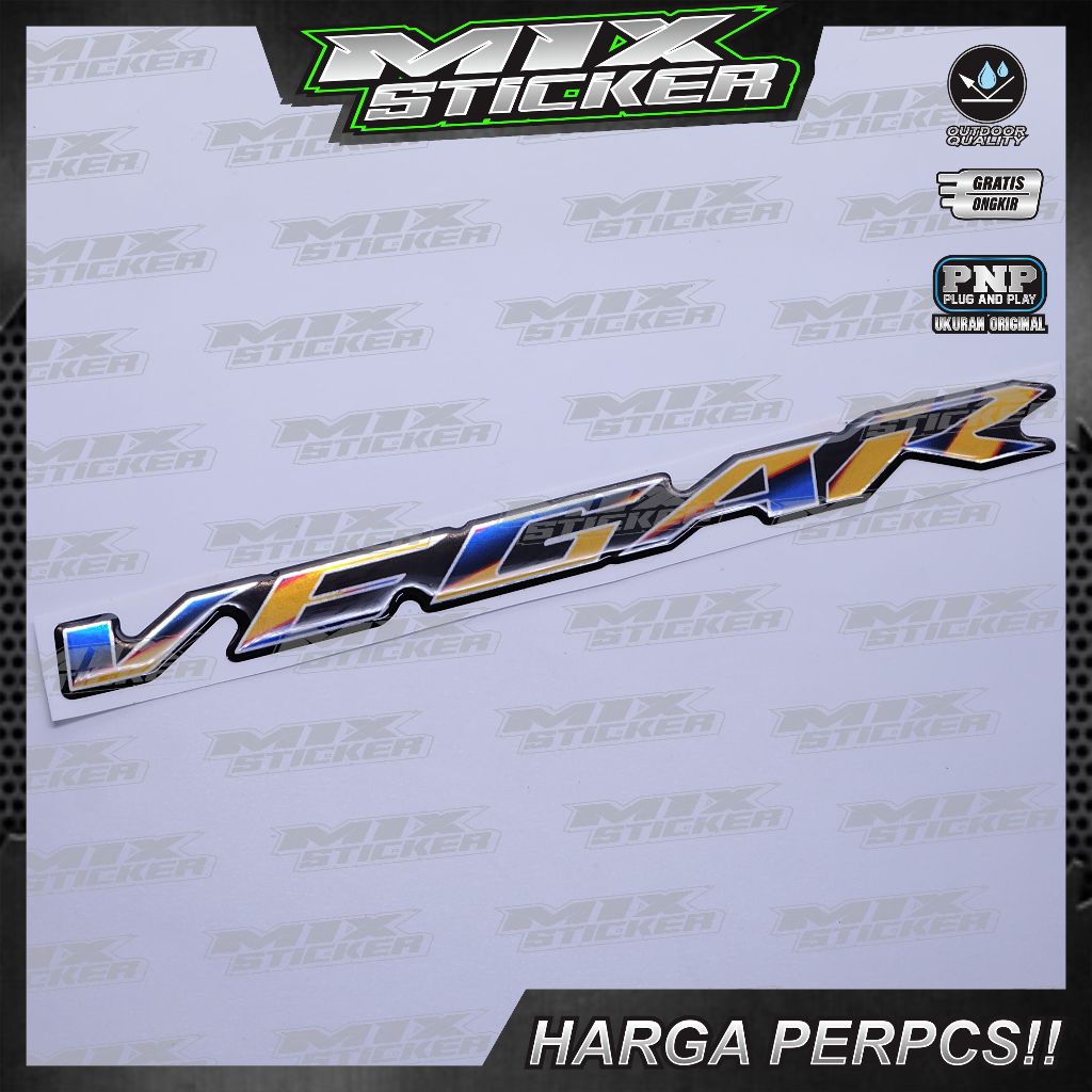 mblem yamaha vega / emblem timbul yamaha vega / emblem titanium vega / emblem yamaha vegar / stiker 