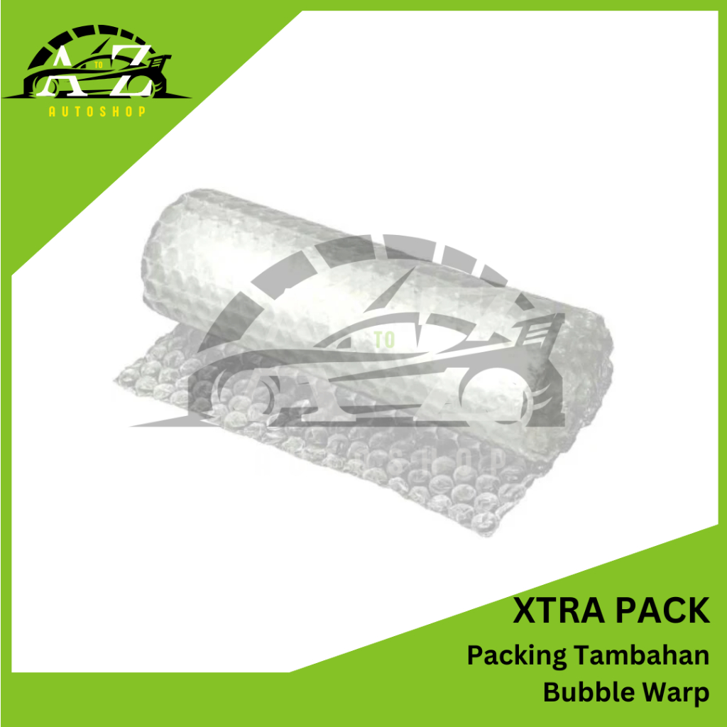 

PACKING TAMBAHAN (BUBBLE WRAP & DUS) Khusus Pembelian Barang di Toko AtoZ Autoshop