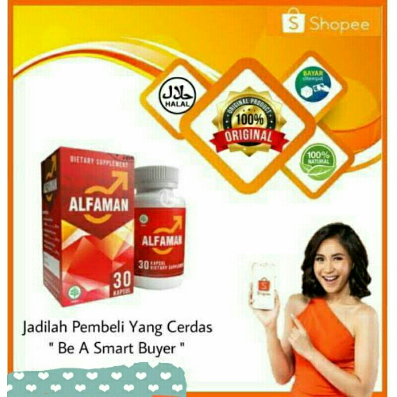 ~original~ Alfaman Suplemen Pria Dewasa Suplemen Penambah Nafsu Suplemen Stamina Pria