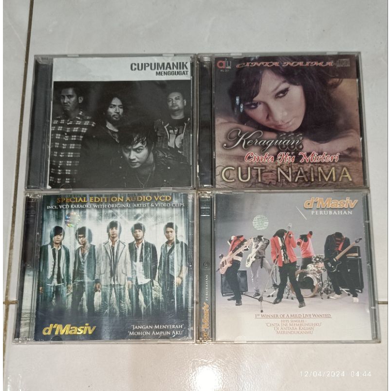cd Indonesia original CUPUMANIK-MENGGUGAT / CUT NAIMA-Cinta Naima / D'MASIV-Special Edition Audio VC
