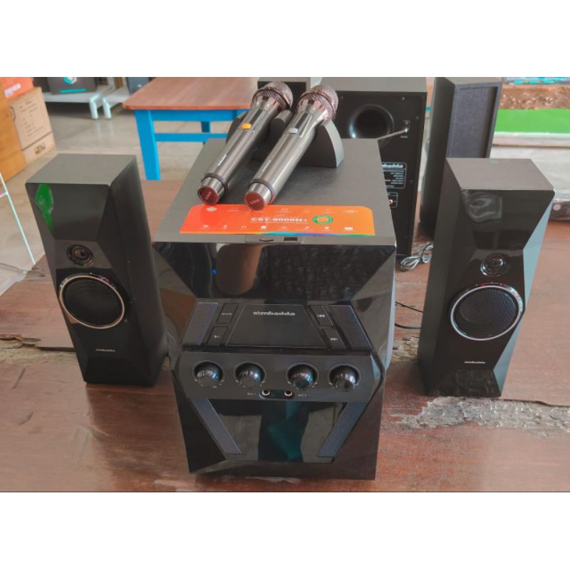 Speaker Bluetooth Simbadda CST 9000N+ RGB Subwoofer Mega Bass Power Karaoke