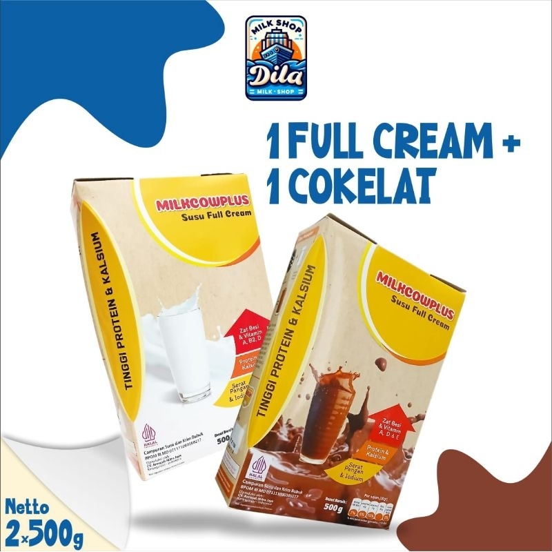 

[DILA] Isi 2 Milkcow PLUS Susu / Susu Gemuk Milkcow Plus