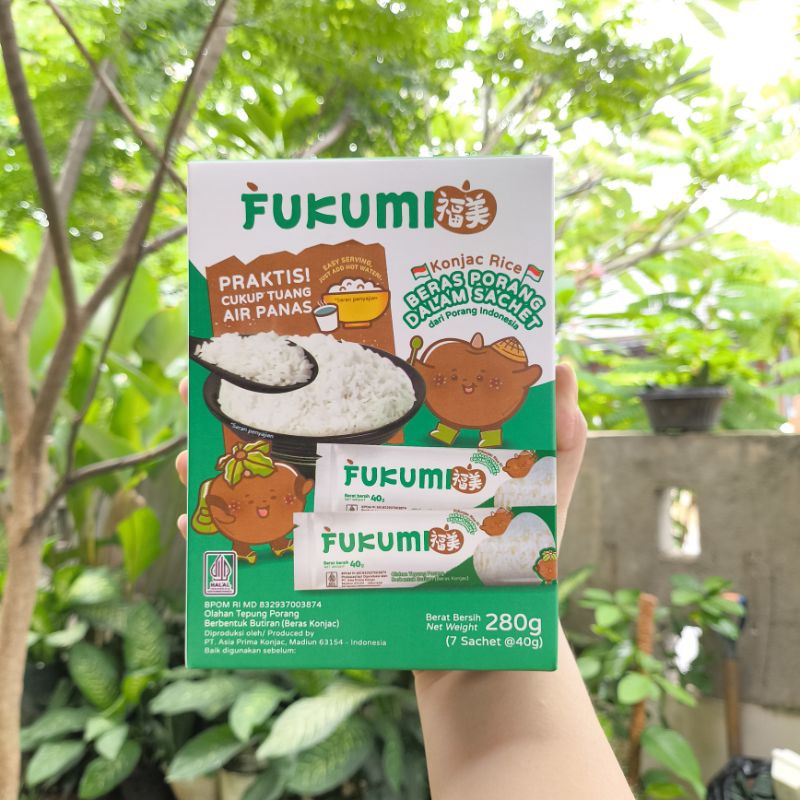 

Fukum Beras Porang Isi 7 Sachet (@40g) Kemasan Box